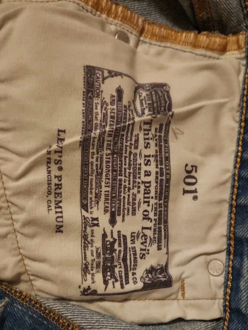 Levi's Light Blue Straight Leg Jeans